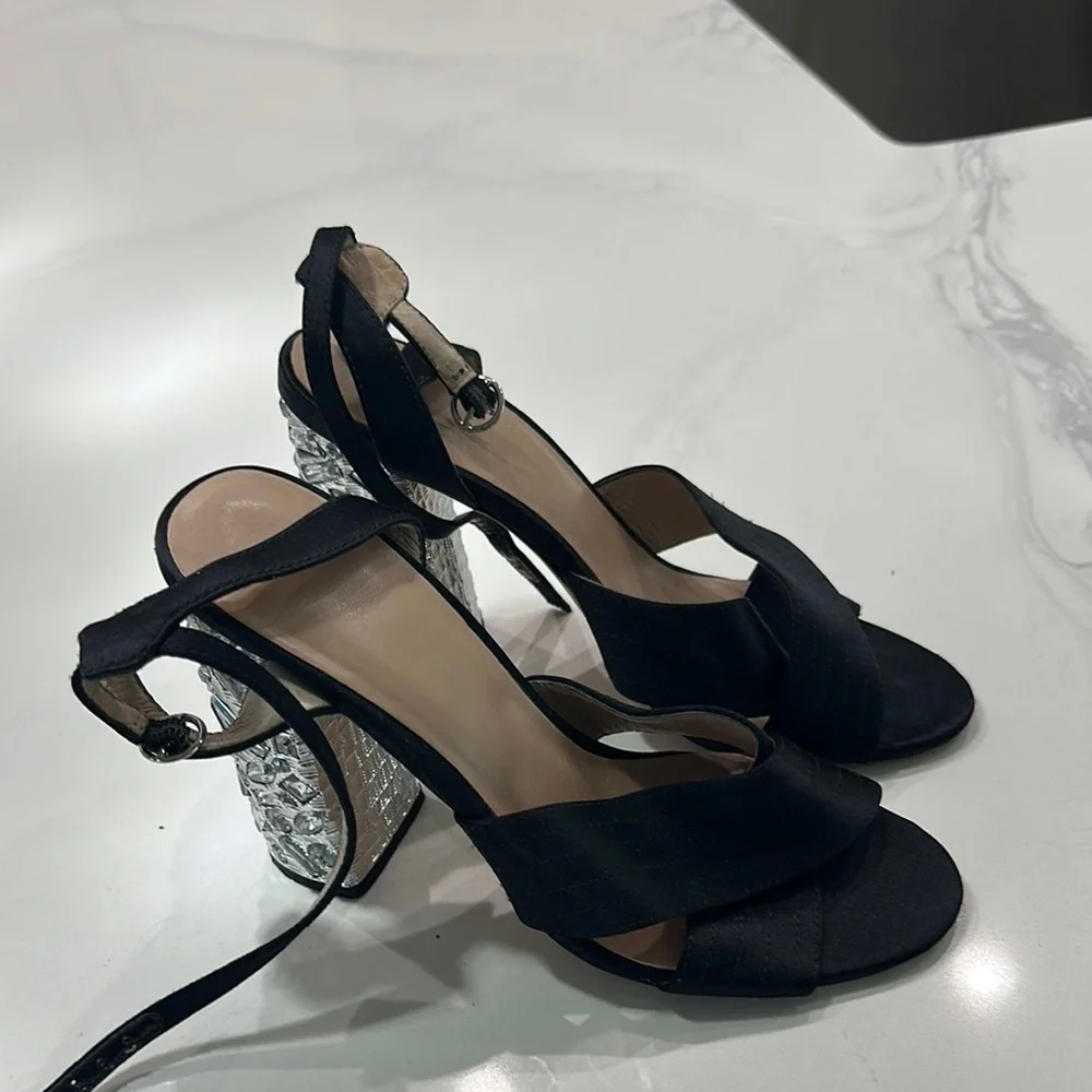 Marciano Black Patent satHeels
